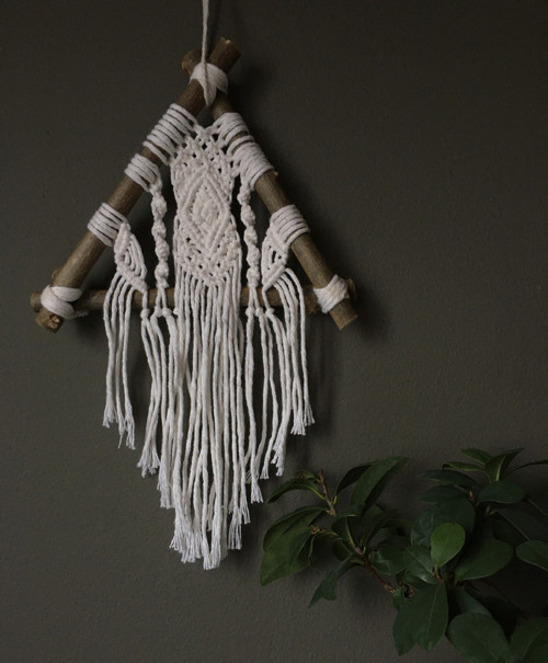 Macramé trojúhelník