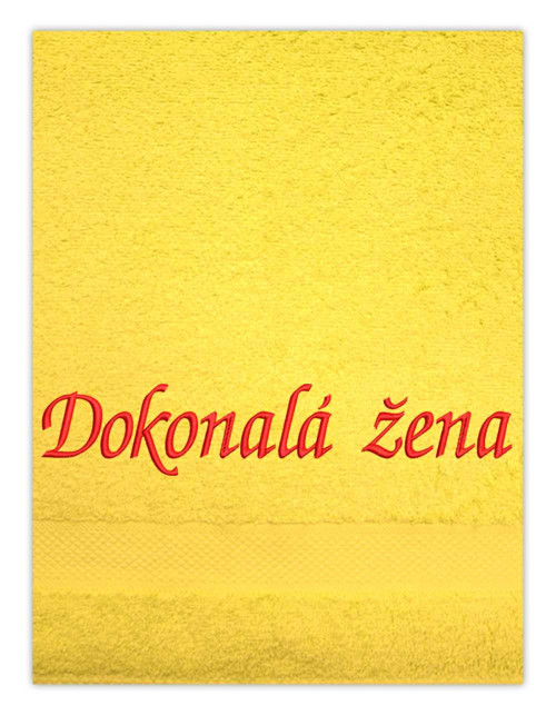 Osuška s výšivkou Dokonalá žena