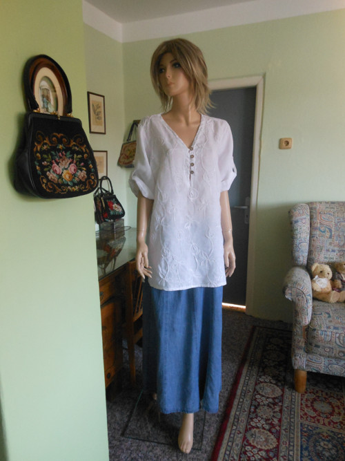 Tunika ze lnu, L,XL — foto 1