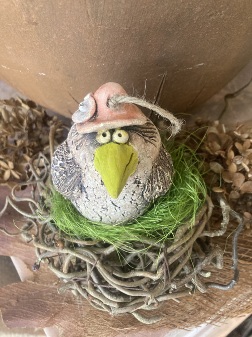 Jarní pták v hnízdě — foto 1