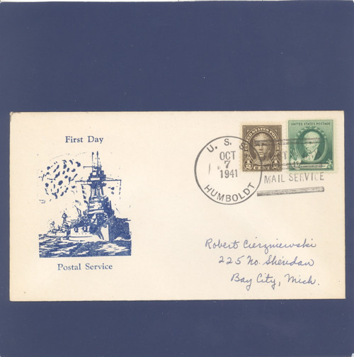 First Day Postal Service, USS Humboldt, celistvost