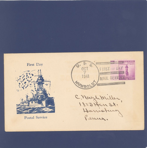First Day Postal Service, USS Humboldt, celistvost — foto 1