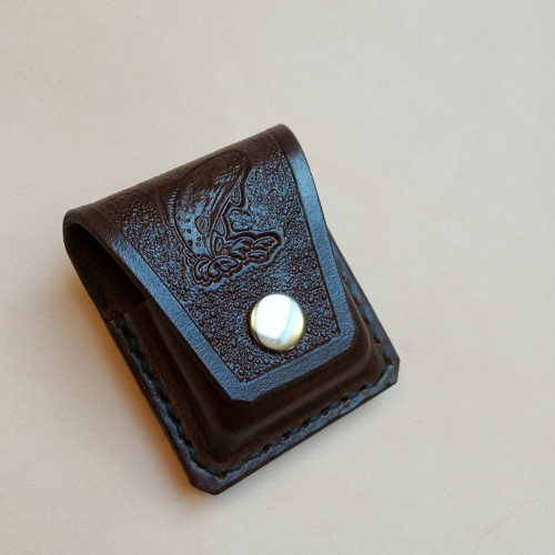 Pouzdro na ZIPPO ryba hnědá