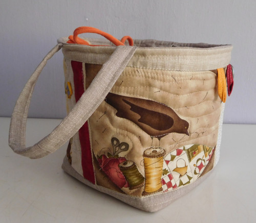 Vymazlený košík - patchwork — foto 1