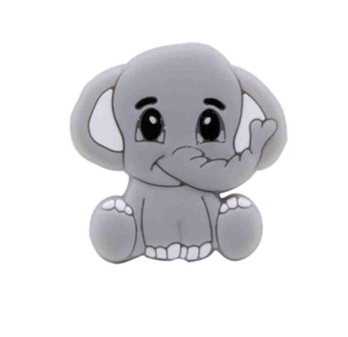 Silikonový MINI sloník 30mm (1ks) - light grey — foto 1