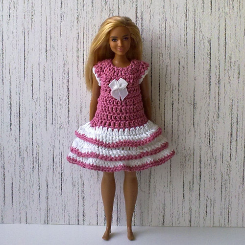 Oblečky pro Barbie baculka - šaty — foto 1