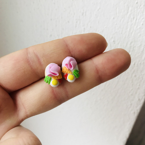Chlebíčky mini nausnice