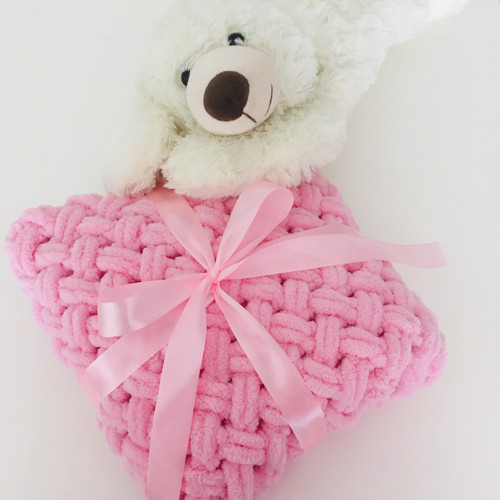 Moje první dečka Fluffy Baby Pink