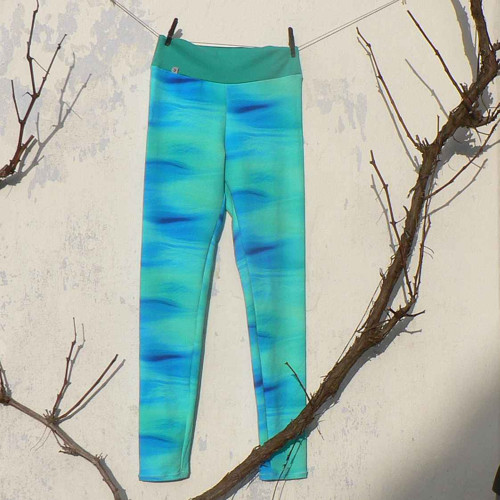 Dámské legíny tyrkys aqua vel.36