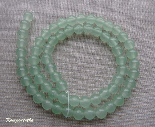Chalcedon green 6mm 4kusy — foto 1