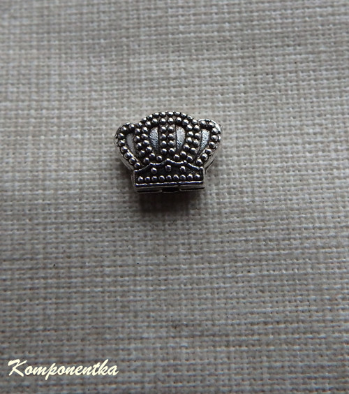 Kovový korálek korunka 6x9mm 1 kus