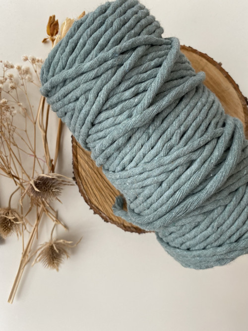 Bavlněná macrame šňůra - 5mm laurel