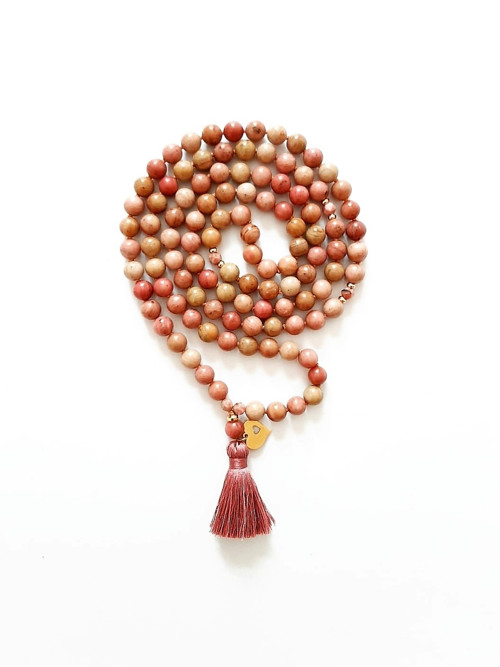 Japa Mala Beige Rose