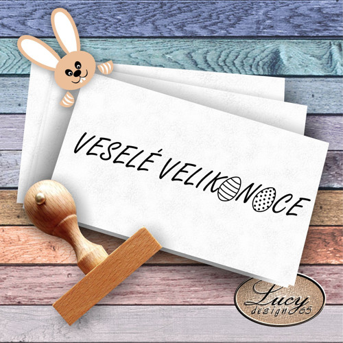 Razítko s velikonočním textem
