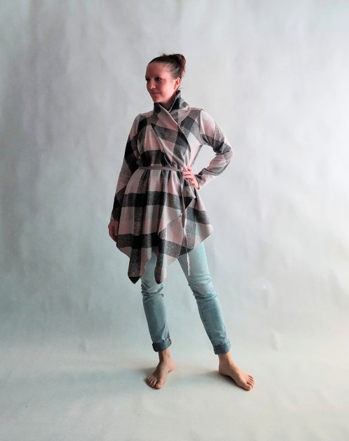 Károvaný cardigan — foto 1