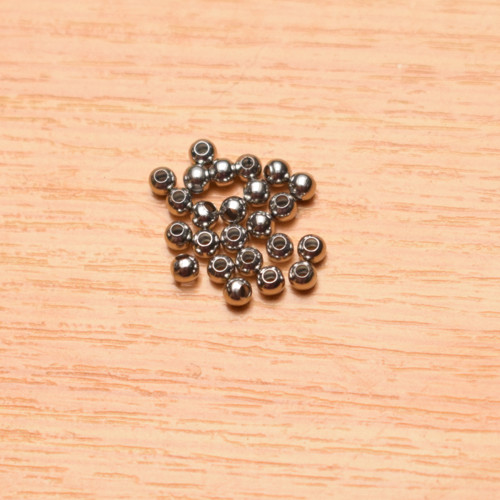 Kuličky 2x3mm - nerez - 20 kusů