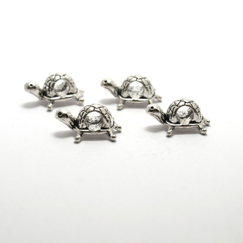 Kovový komponent na řetízek - ŽELVA 18x13 mm