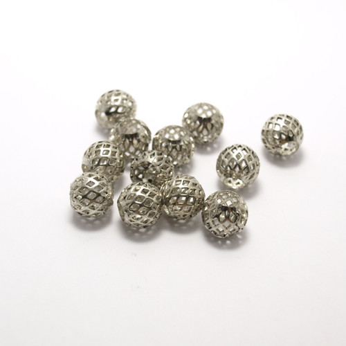 Kovový komponent na řetízek - kuličky 10 mm (2 ks)