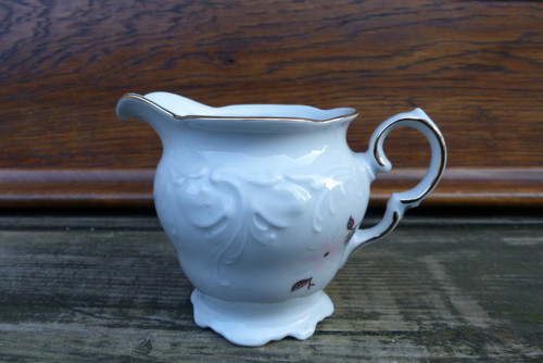 Květy růžové...porcelánová mléčenka