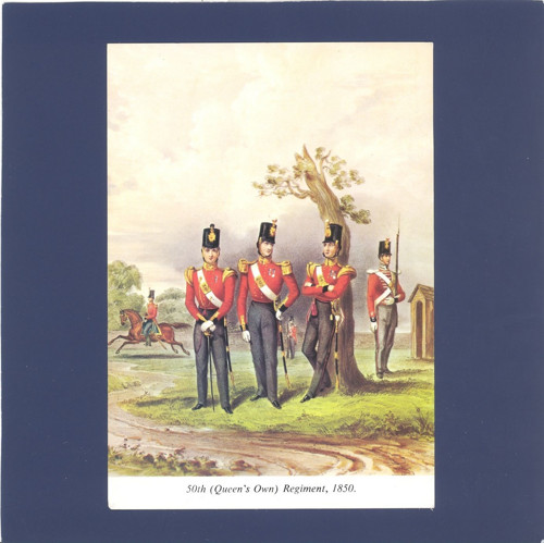 50th Queens Own Regiment 1850 - pohlednice — foto 1