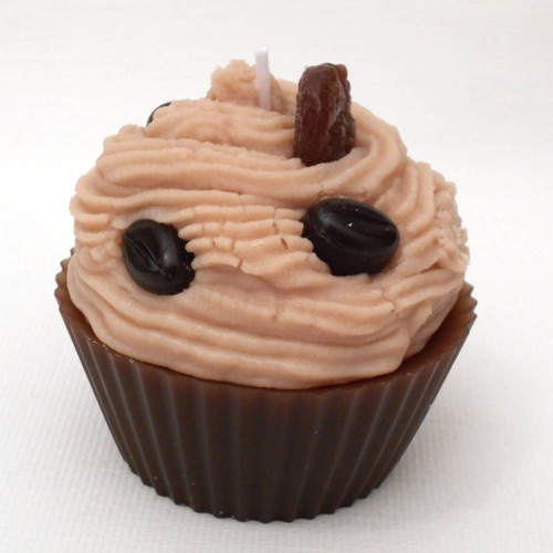 Svíčka čokoládový cupcake s kávou