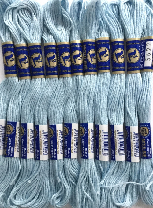Příze / bavlnka MOULINÉ. 5622 světle modrá — foto 1