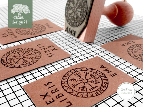 Vegvísir: razítko 3x5 cm