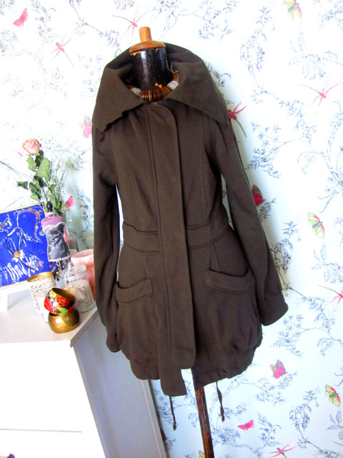 Mikinokabátek parka olivová — foto 1