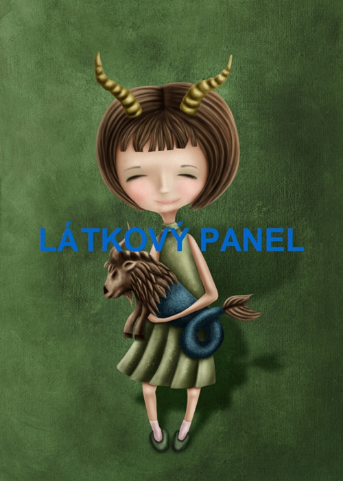 Bavlněný panel Kozoroh 18x25 cm - skladem