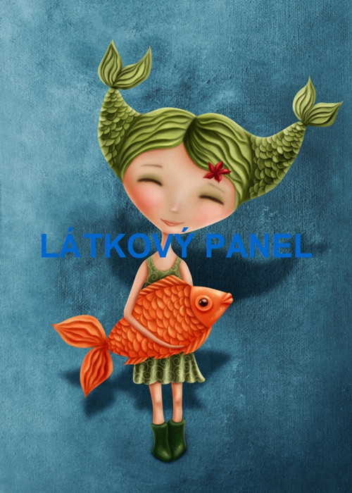 Bavlněný panel Ryby 18x25 cm - skladem