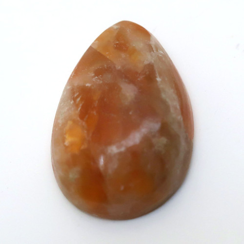 Kabošon oranžový avanturín kapka 24mm