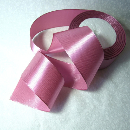 Stuha saténová vřesová - š. 4 cm; 1 m