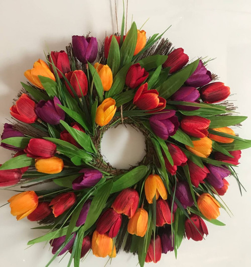 Věnec s tulipány — foto 1