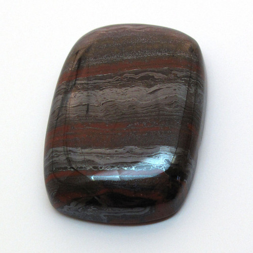 Kabošon tygří železo obdélník 28mm