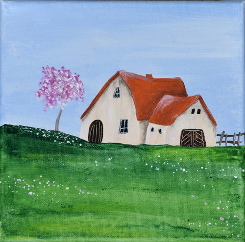 Klidné jaro 20x20 cm — foto 1