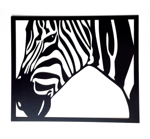 Dřevěný obraz Zebra
