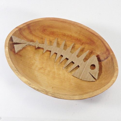 MISKA jídelní ručně vyřezaná OVÁL (bříza)26x19x5cm