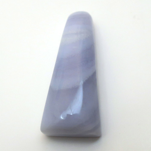 Kabošon modrý chalcedon geometrický 29mm — foto 1