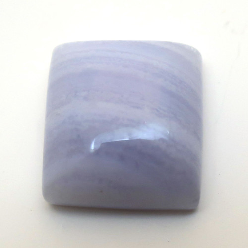 Kabošon modrý chalcedon geometrický 17mm — foto 1