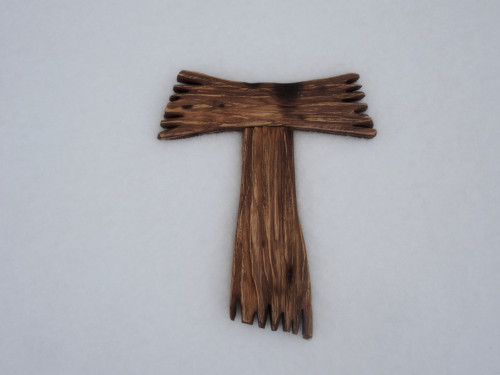 Kříž drásaný dub 30cm