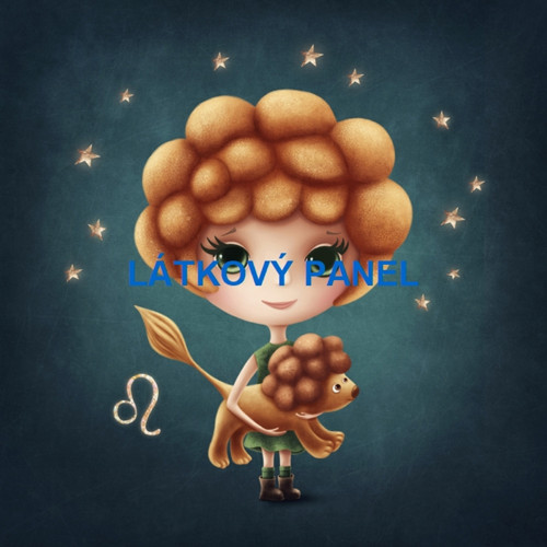 Bavlněný panel Lev 25x25 cm - skladem