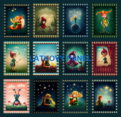 Bavlněný panel /i na pexeso/ 35 x 35 cm — foto 1