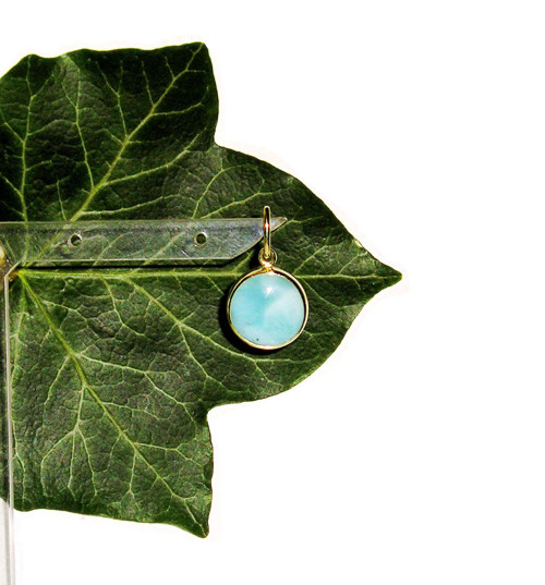 ZLATÝ přívěsek LARIMAR 1,2 cm — foto 1