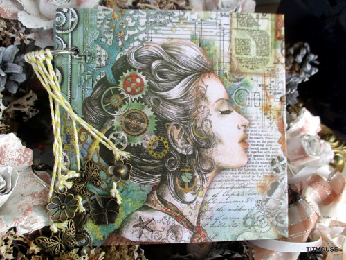 Steampunk Lady - scrapbookový zápisník — foto 1
