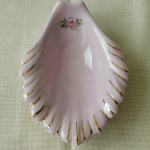 Růžový porcelán - miska na šperky