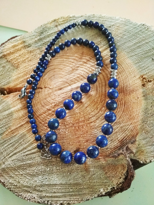 Náhrdelník z lapisu lazuli........... — foto 1