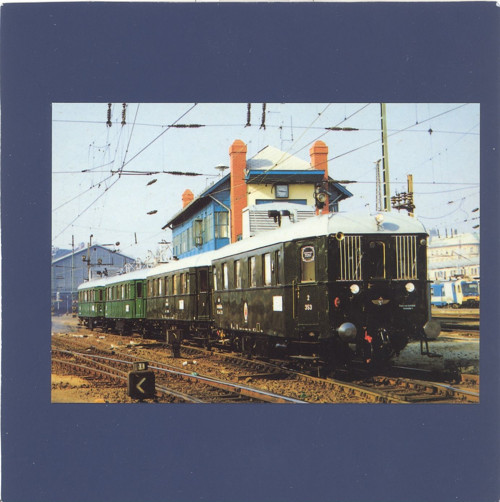 Motorový vůz, železnice - pohlednice