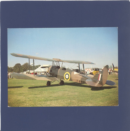 Letadlo De Havilland Tiger Moth - pohlednice