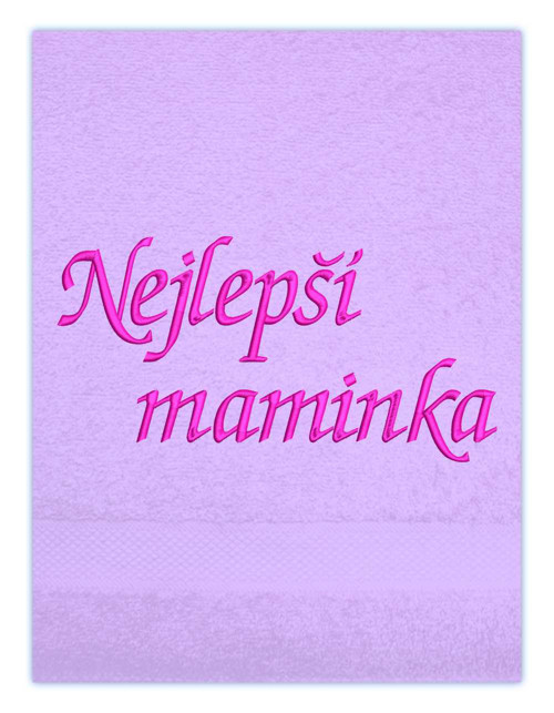 Osuška s výšivkou Nejlepší maminka