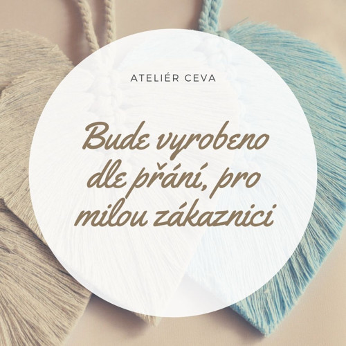 Macramé lístky k zavěšení na přání — foto 1